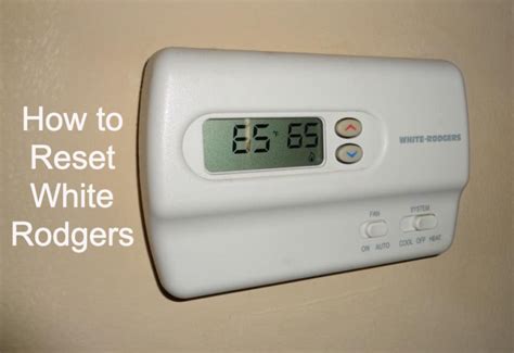 Find the switch labeled HVAC or Air Handler. . White rodgers thermostat reset